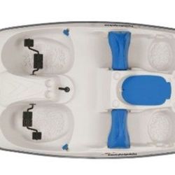 Boat : Sun Dolphin Pedal Boat With  Canopy Lake/River  Fun 