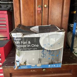 bluetooth bathroom fan/light