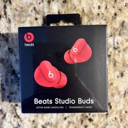 Red Beats Studio Buds New