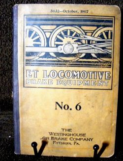 Antique Locomotive Air Brake System Technical Manuals (2) 100 years old
