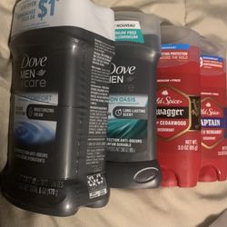 3 Dove Deodorant 2 Old Spice Bundle