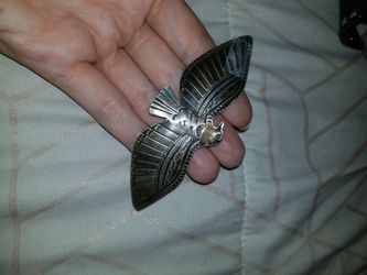 Sterling silver pin old