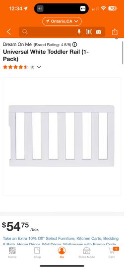 Universal toddler rail