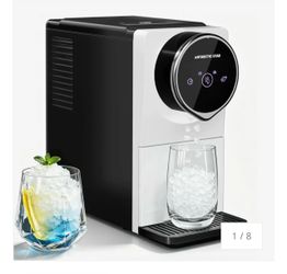 Antarctic Star Nugget Ice Maker Countertop, Gen 2 Self-Cleaning Portable Ice Machine, 33 lbs/24H, 1.8L Water Tank, 1.5 lbs Ice Storage, Touch Screen &