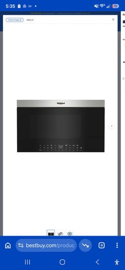 Whirlpool Over-the-Range air fryer Microwave