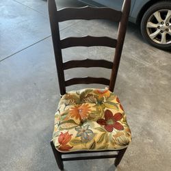 Antique Wood Dining Set Chairs