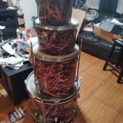 4 Piece Drum Set 