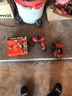 Black and decker drill and jig saw