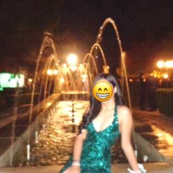 B. Darlin Green Sequence Prom dress