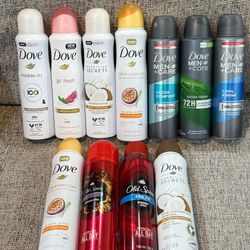 Dove / Old Spice Antiperspirant/ Deodorant Sprays 2 For $8 