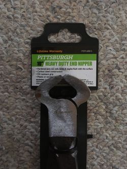 Pittsburgh 10 inch heavy duty end nipper