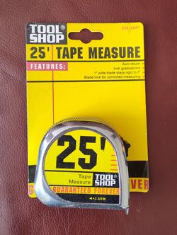 NEW 25' Tape Measure, Sealed