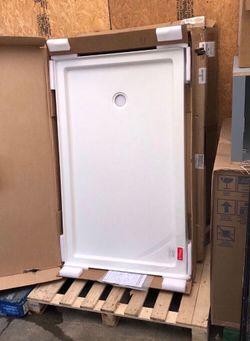 60” X 36” Shower Base Right Drain in White