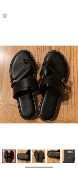 Black Cushionaire Sandals 