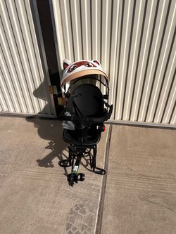 Rear-Mount Child Bike Seat with Canopy