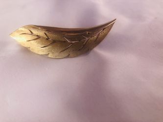 Antique Crown Trafari Brooch pin 3 inches long