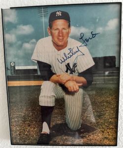 Whitey Ford Signed New York Yankees Photo