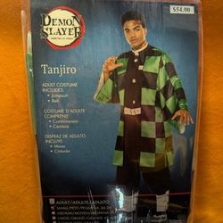 Demon Slayer Tanjiro Adult Costume - NEW