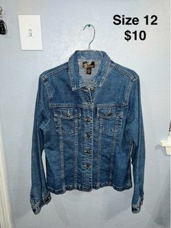 Women's Denim Jean Jacket Size 12