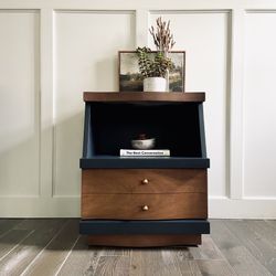 Vintage Mid Century Style Nightstand / Side Table