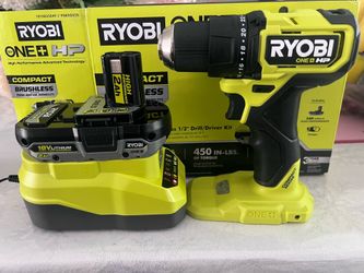 RYOBI ONE+ HP 18V Brushless Cordless Compact Drill/Driver Kit with 18V 2.0 Ah HIGH PERFORMANCE Battery and Charger