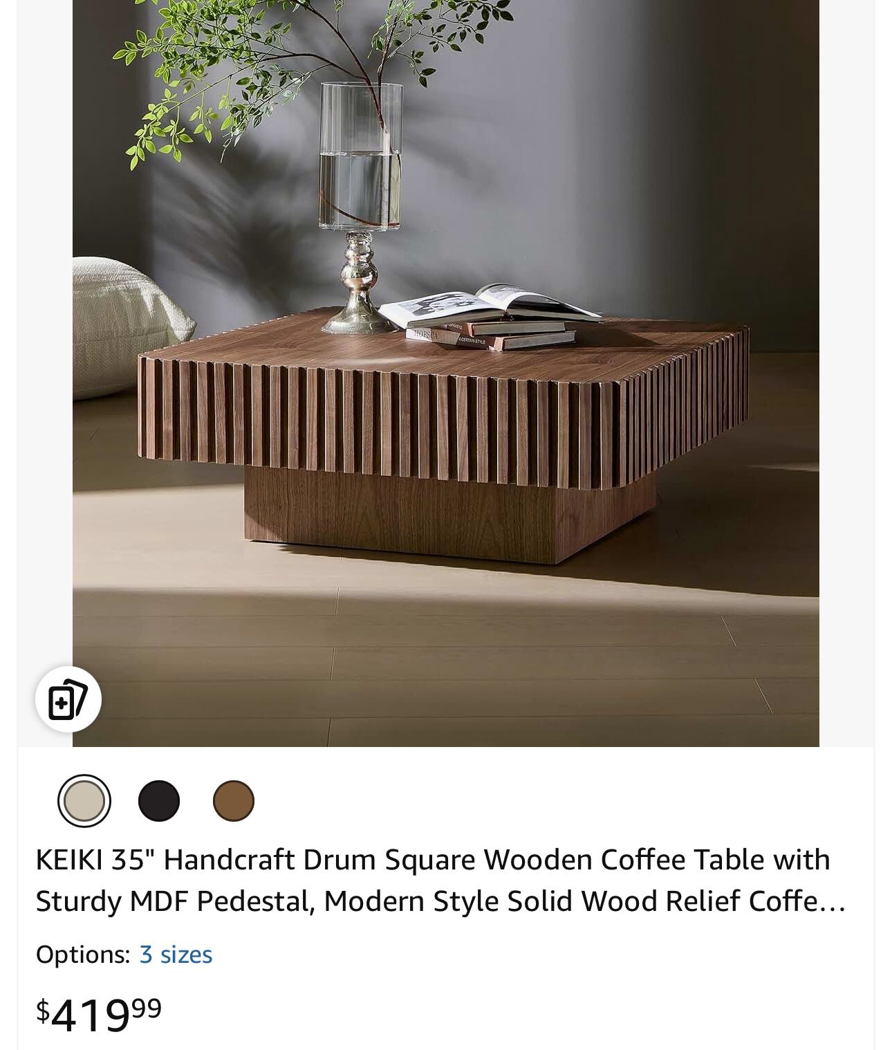 Wooden Table 35”