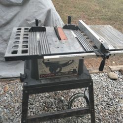 Table Saw On Stand 