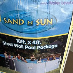 Metal Pool 18 X 18 X 4 H brand new in the box