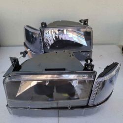 92-96 Ford F150 F250 F350 Bronco Headlights Luces Micas Calaveras Faros Faroles Focos 