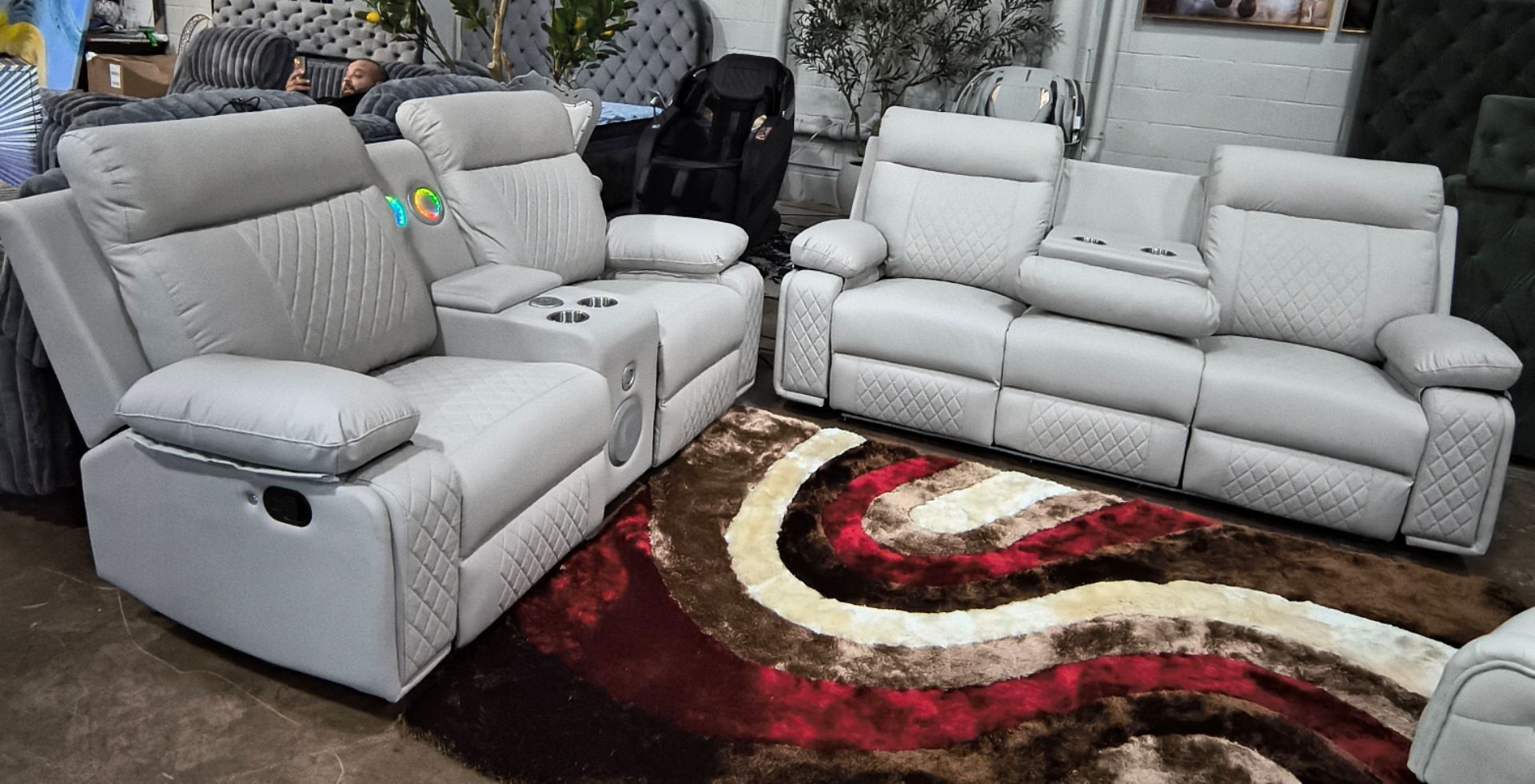 POWER RECLINERS SOFA AND LOVESEAT
