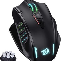 Redragon M908 Impact RGB LED MMO Gaming Mouse with 12 Side Buttons