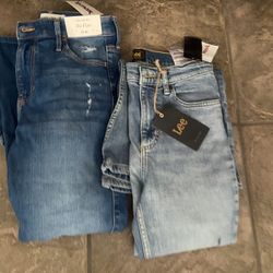 2 New Pairs Of Jeans. Sizec25