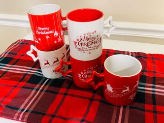 5 Bruntmor Christmas Mugs 14oz