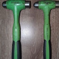 Snap On 16oz And 24oz Ball Peen Hammers Green