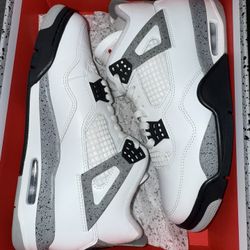 Air Jordan 4 Retro White cement 