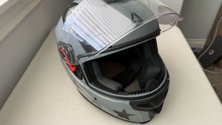 Triangle Street Motorcycle Helmet with JESIMAIK Bluetooth Intercom