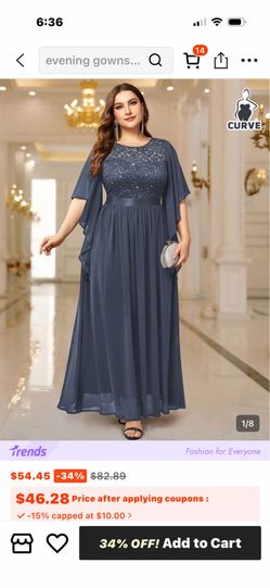 4x formal dark grey dress