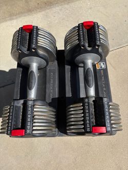 Weider Adjustable Dumbells 50 lbs + Stand