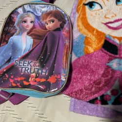 Toddler blanket and backpack