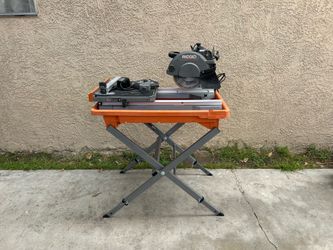 RIDGID 12 Amp 8 in. Blade Corded Wet Tile Saw with Stand