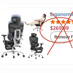 New! Ergonomic Office Chair with 5-Level Adjustable Backrest,Adaptive Lumbar Support,3D Adjustable Headrest, 3D Armrests,Breathable Mesh Cushion with 