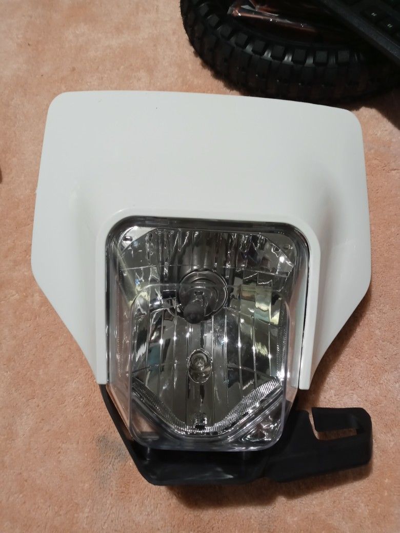 Supermoto Dirt Bike Headlight Front Lamp Driving Light