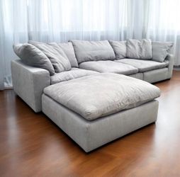 Bob’s Dream Gray 4pc Modular Cloud Sectional Sofa