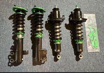 2009–2018 Corolla — Rev9 Hyper 2 Coilovers With Front Camber Plates & 32-Way Adjustable — Mint Condition.  (Read Description For Full Details!)