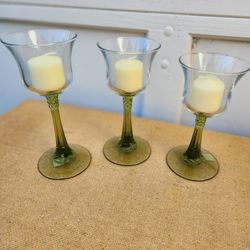 Party Lite 3 Candle Holders