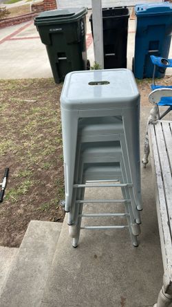 (4) Metal stools