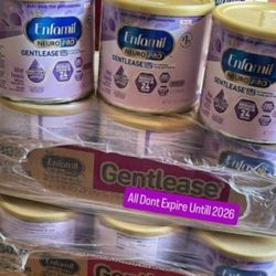 12 CANS ENFAMIL NUERO PRO 
GENTLEASE AVAILABLE $140 PICKED UP OR $150 DELIVERED TO YOU ALL BRAND NEW AND SEALED 