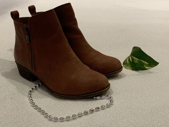 Lucky Brand Brown Leather Ankle Boots