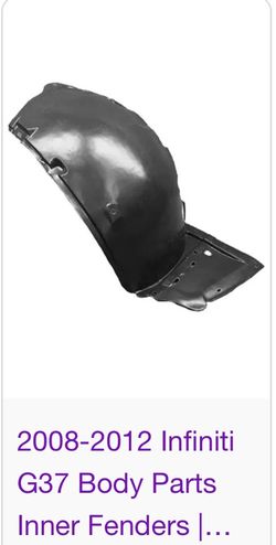 2010 Infiniti G37 Coupe Right Inner Fender