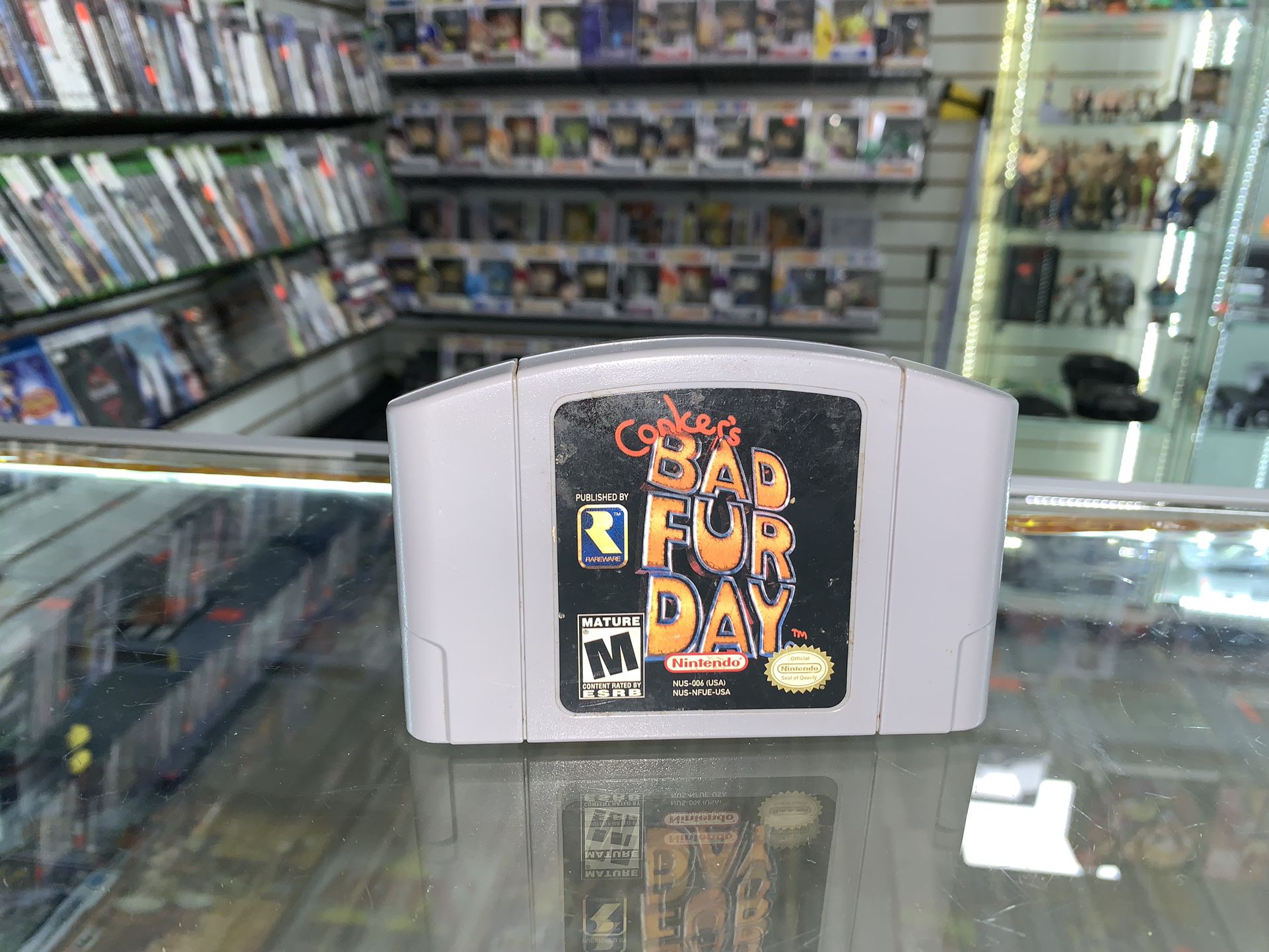 Conker's Bad Fur Day N64 (Nintendo 64, 2001) Authentic Tested Works Cart Only 